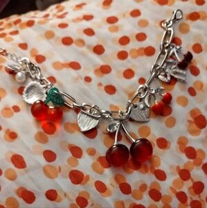 Cherry Charm Bracelet With Surprise Items